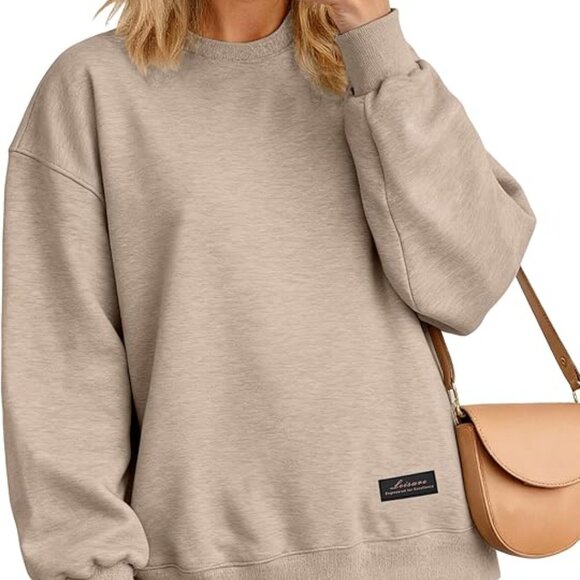 Women' Oversized Sweatshirt Crewneck Pullover Long Sleeve Sweatshirt for Women - Picture 5 of 9